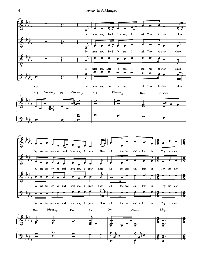 Away In A Manger (Sorensen)