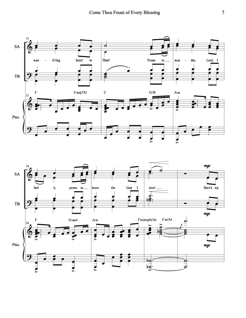 Come Thou Fount of Every Blessing