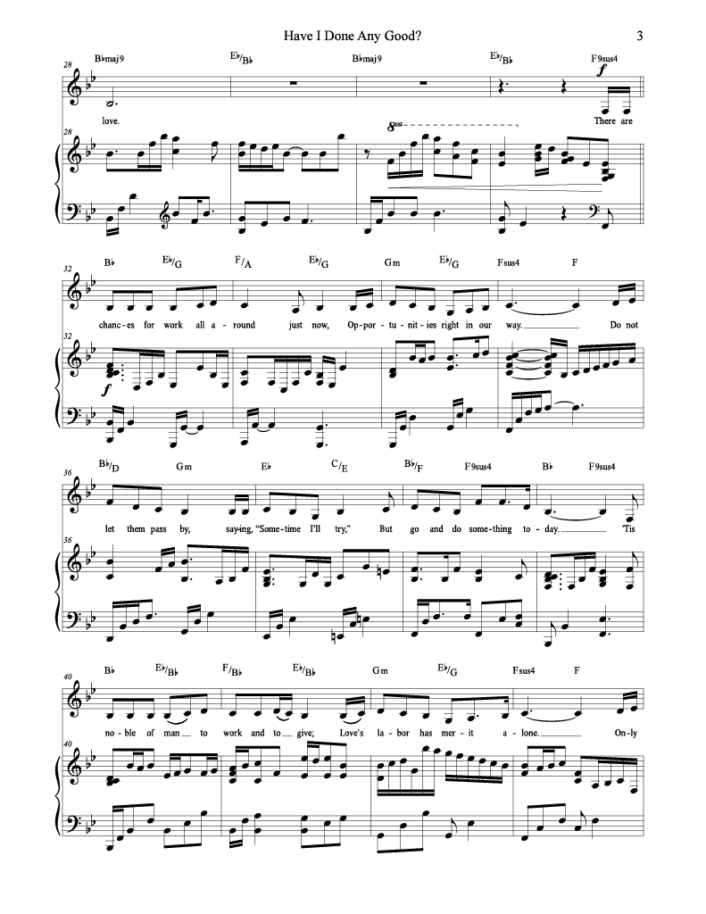 Have I Done Any Good?