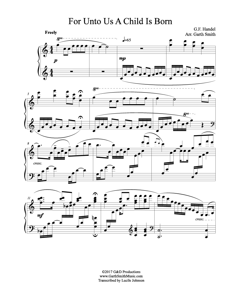 For Unto Us a Child is Born