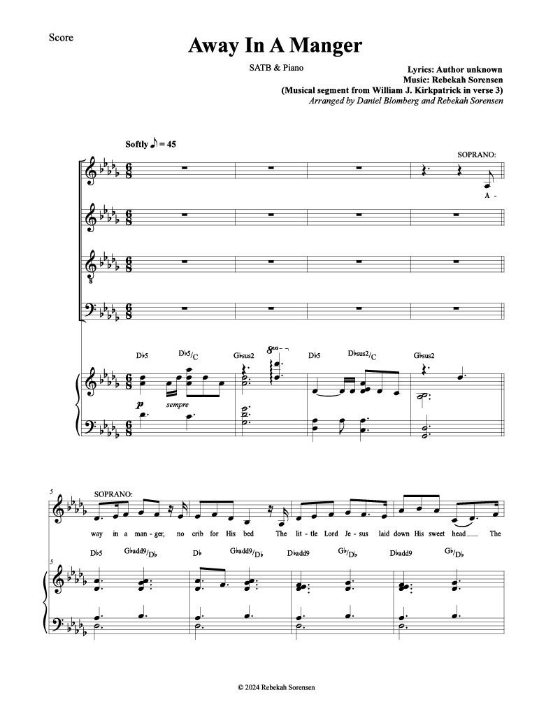 Away In A Manger (Sorensen)
