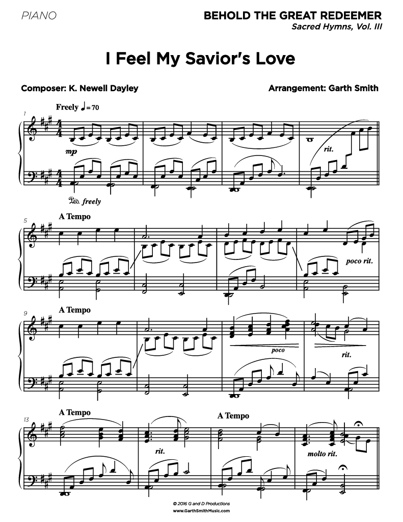 I Feel My Savior's Love