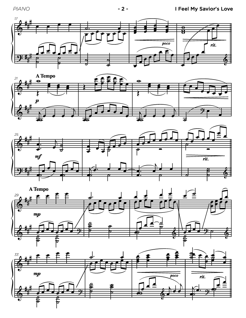 I Feel My Savior's Love