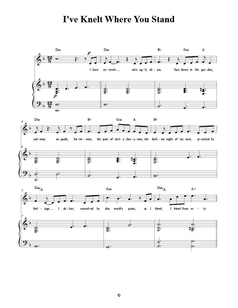 I've Knelt Where You Stand