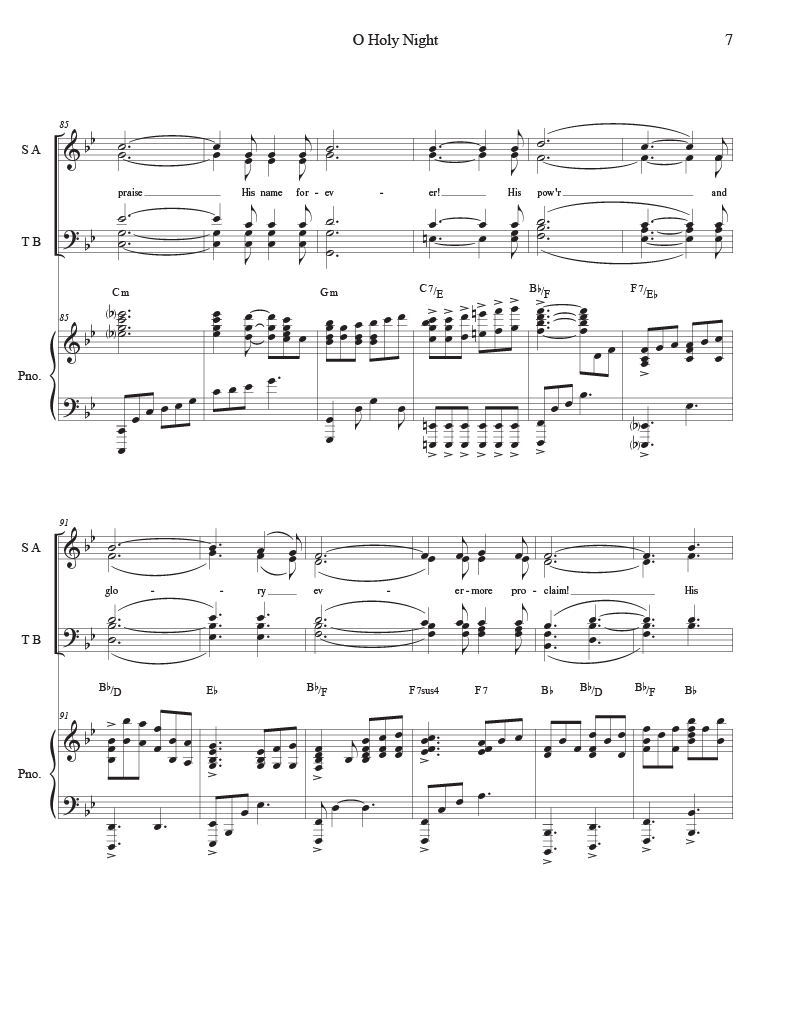 O Holy Night (SATB - Blomberg)