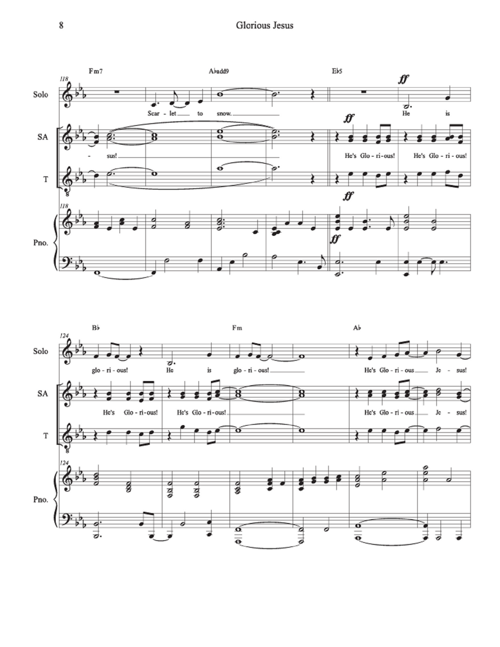 Glorious Jesus - Blenda McGary (Vocal Solo + SAT Choir)