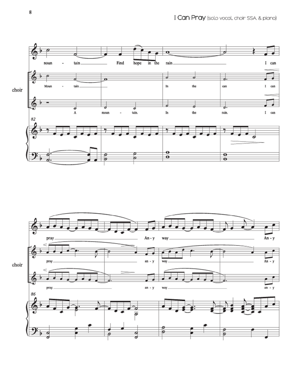 I Can Pray - Blenda McGary (Children's Solo + SSA Children's Choir)