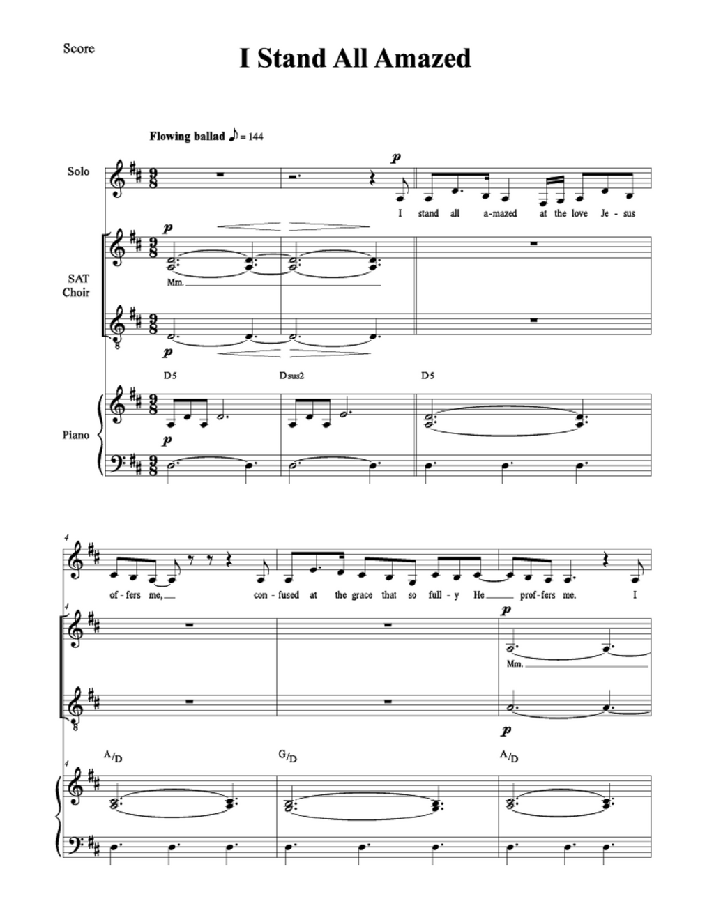 I Stand All Amazed - Blenda McGary (Soloist + SAT Choir)