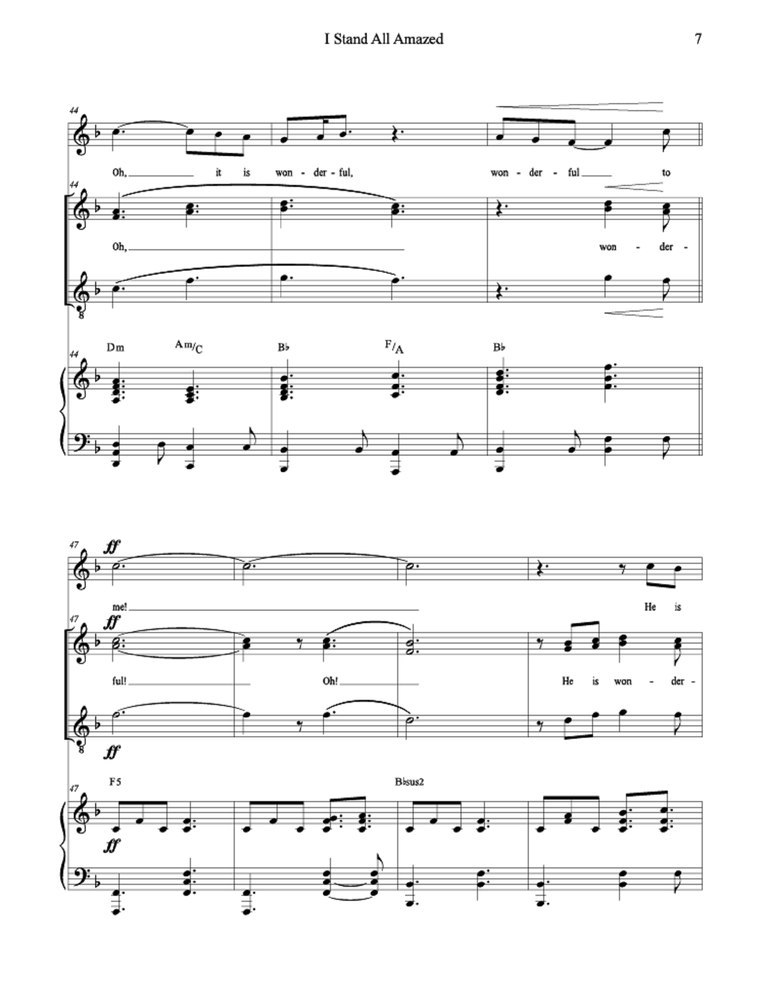 I Stand All Amazed - Blenda McGary (Soloist + SAT Choir)