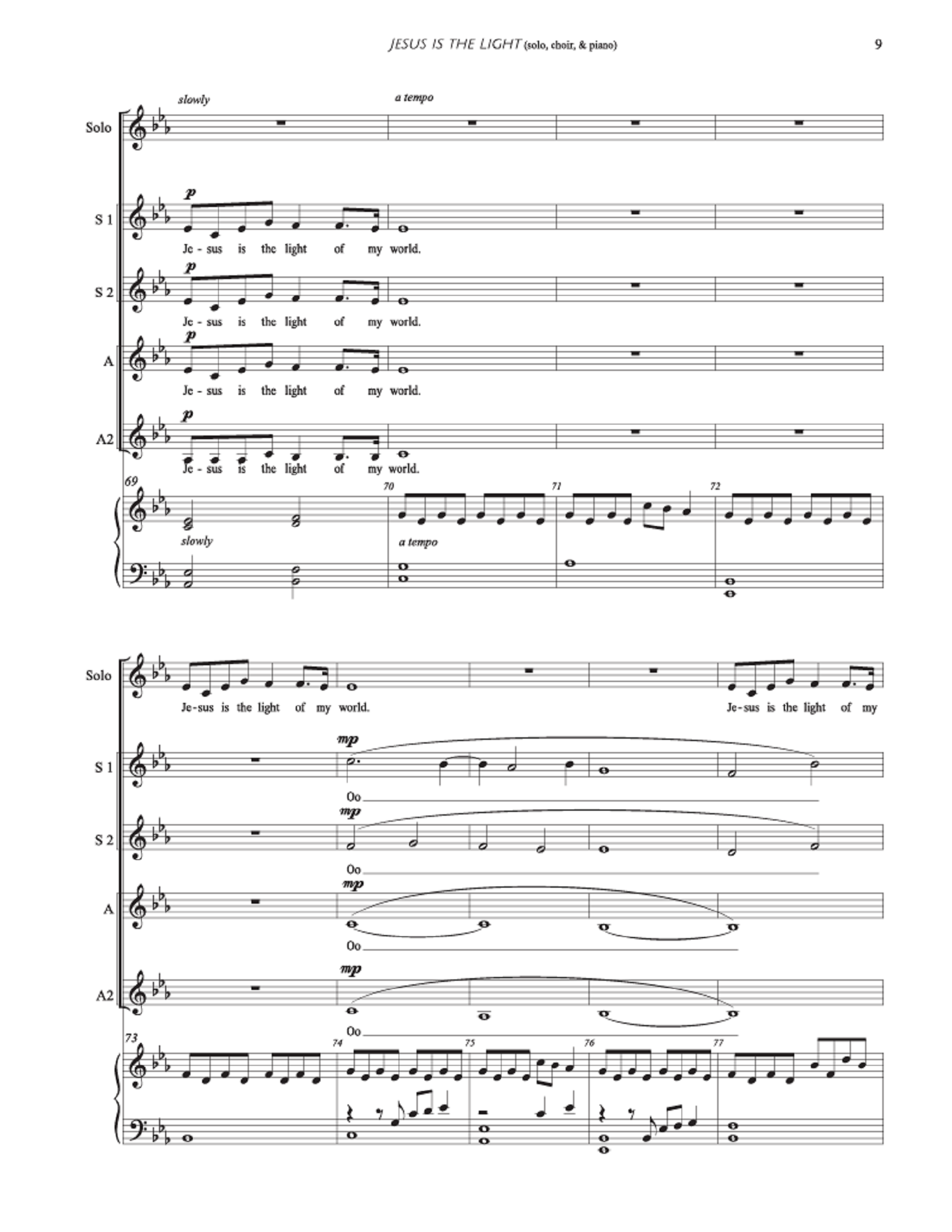 Jesus Is the Light - Blenda McGary (Children Solists + SSAA Children's Choir)