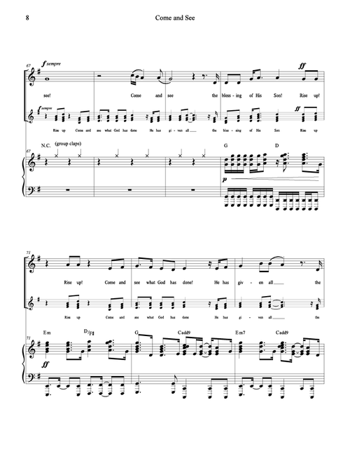 Come and See - Caitlan Gray (Vocal Solo with optional Gospel Choir)