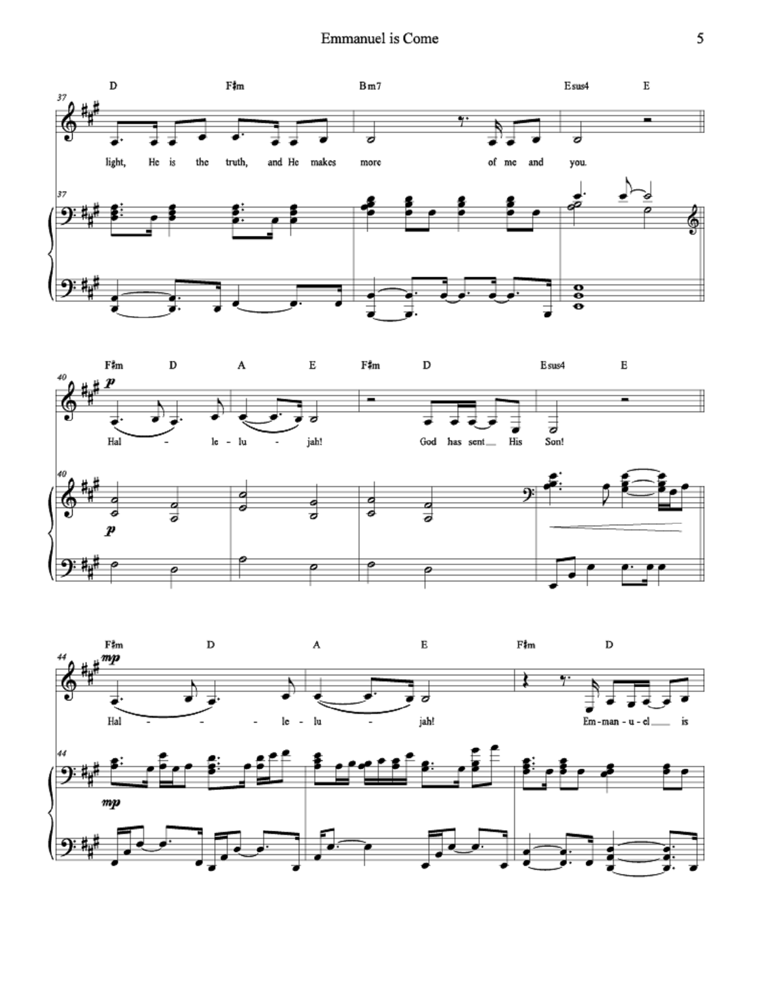 Emmanuel Is Come - Caitlan Gray (Vocal Solo)