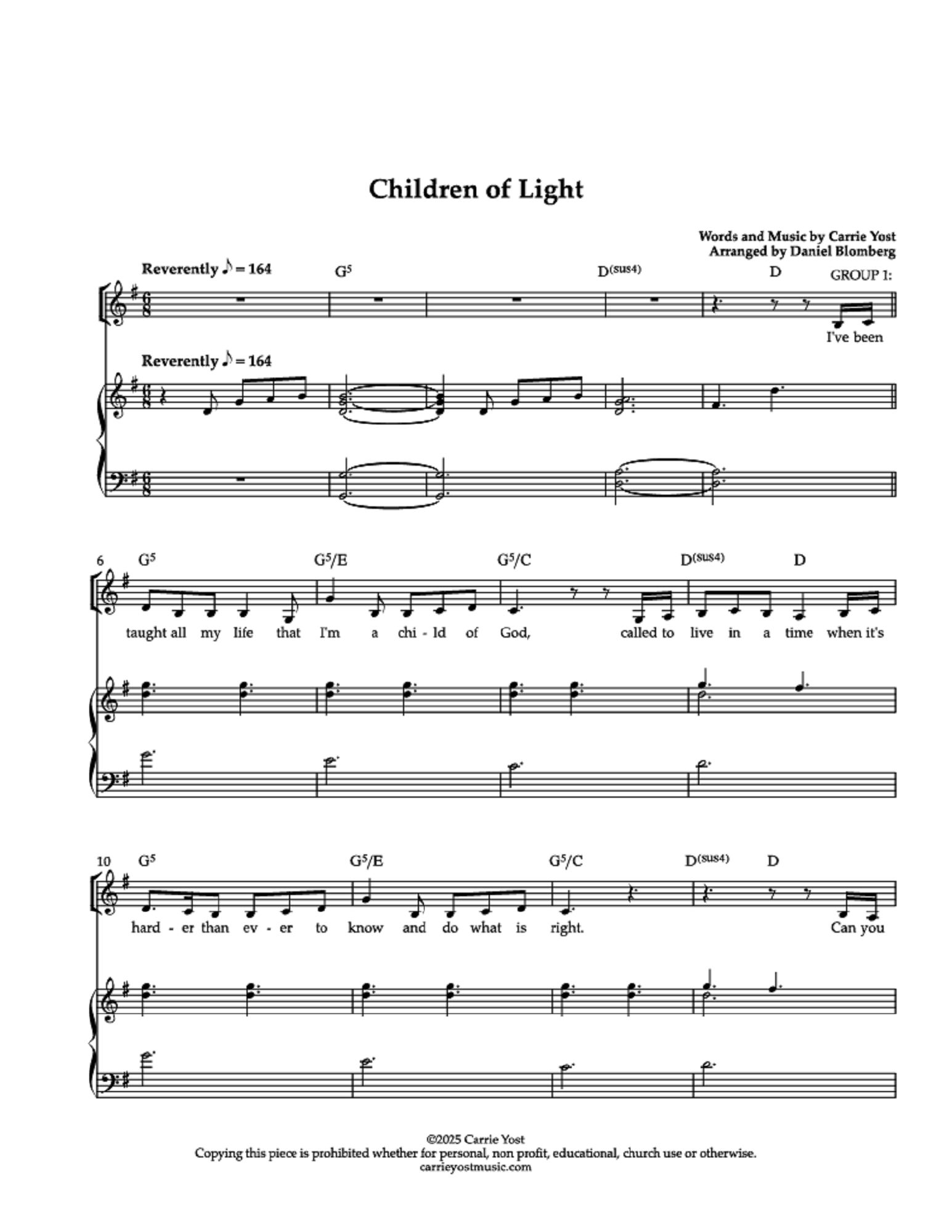 Children of Light - Carrie Yost (Children's Song)