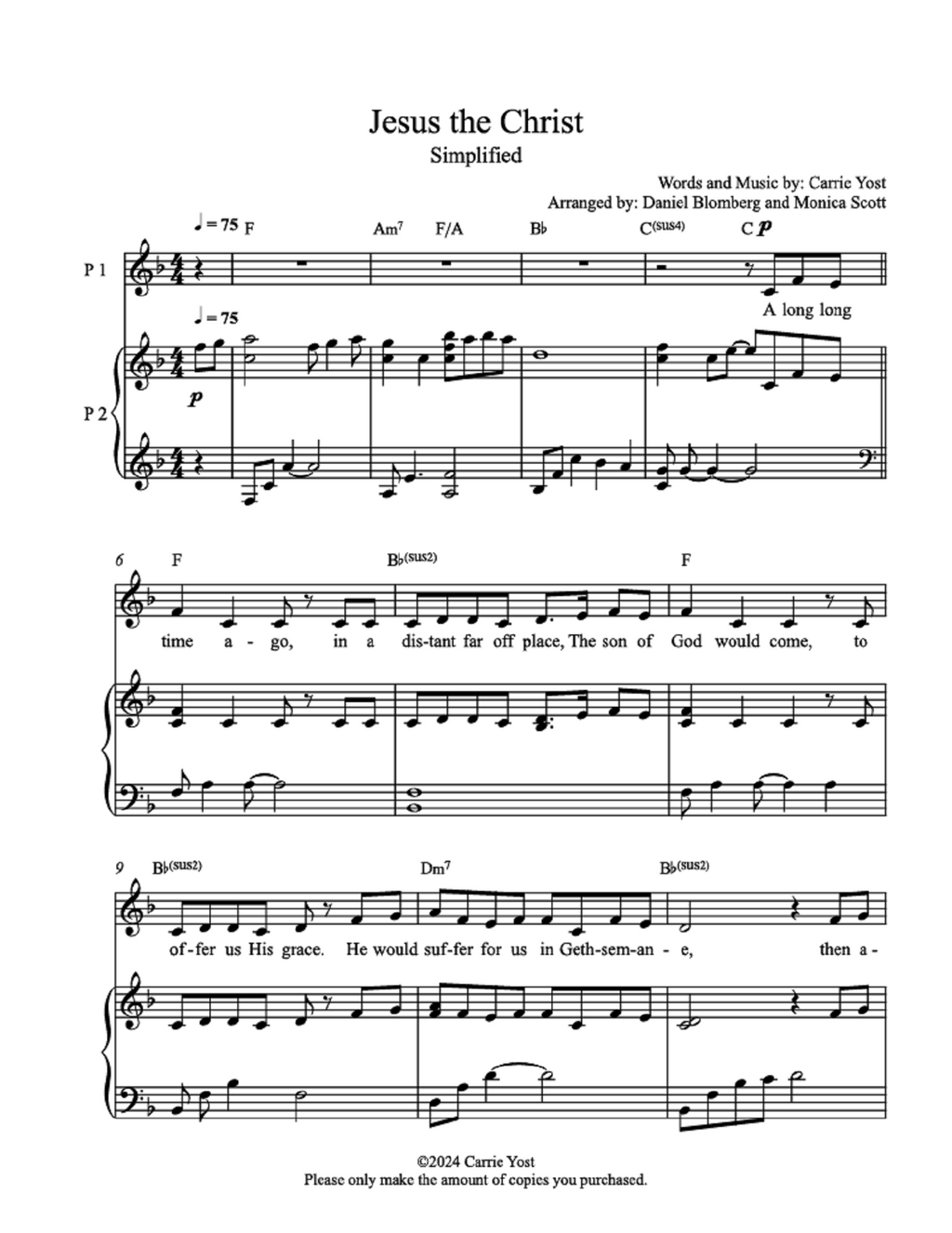 Jesus the Christ - Carrie Yost (Children's Song)