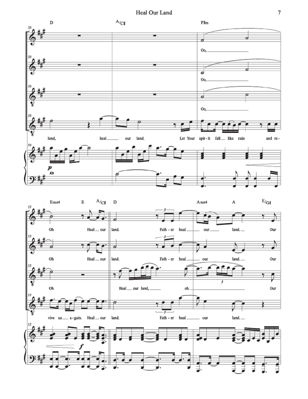 Heal Our Land - Christina Degazio (4 Soloists + SATT Choir)
