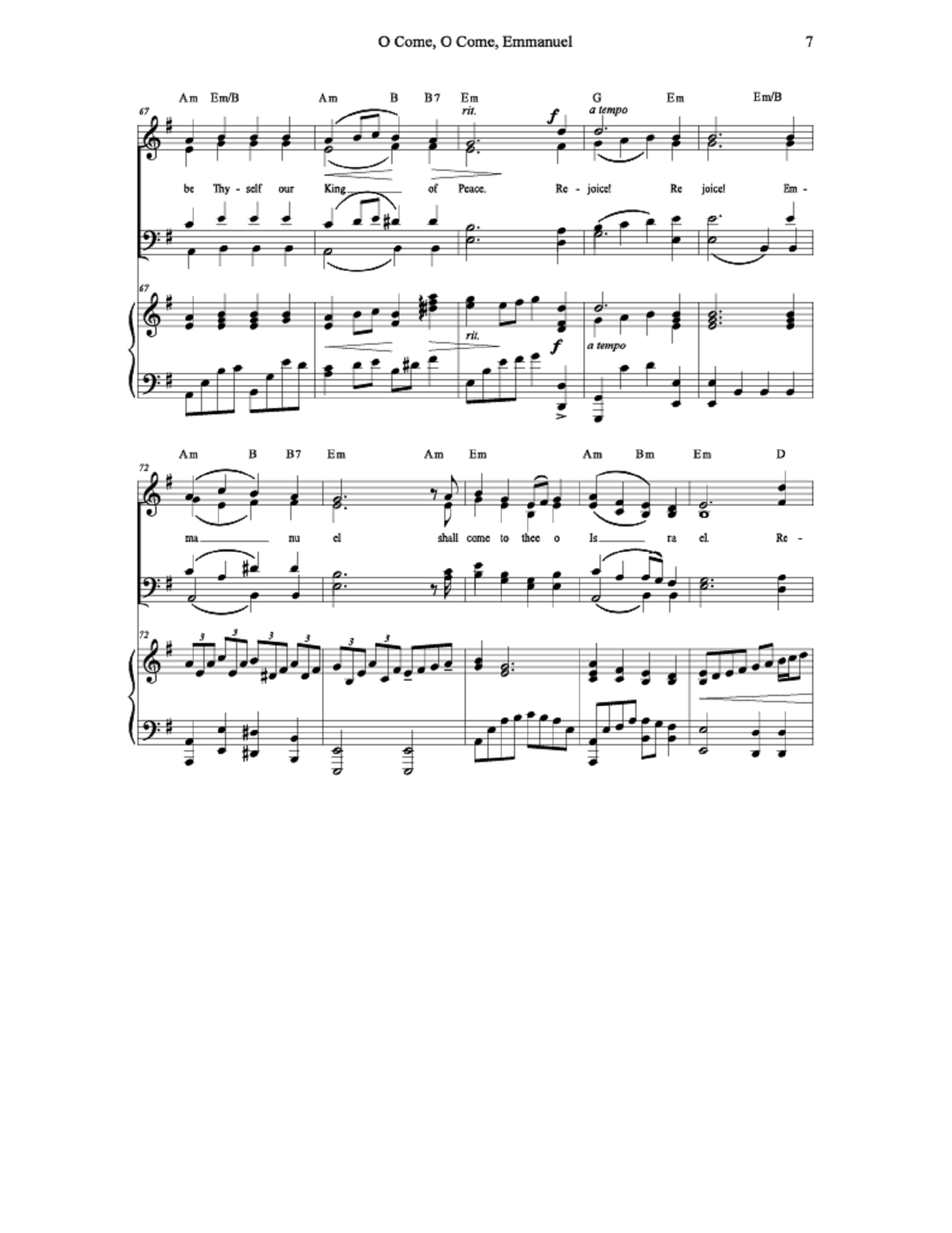 O Come, O Come, Emmanuel - arr. Cindy Goulding, Misty Kilburn-Wiese (SATB)