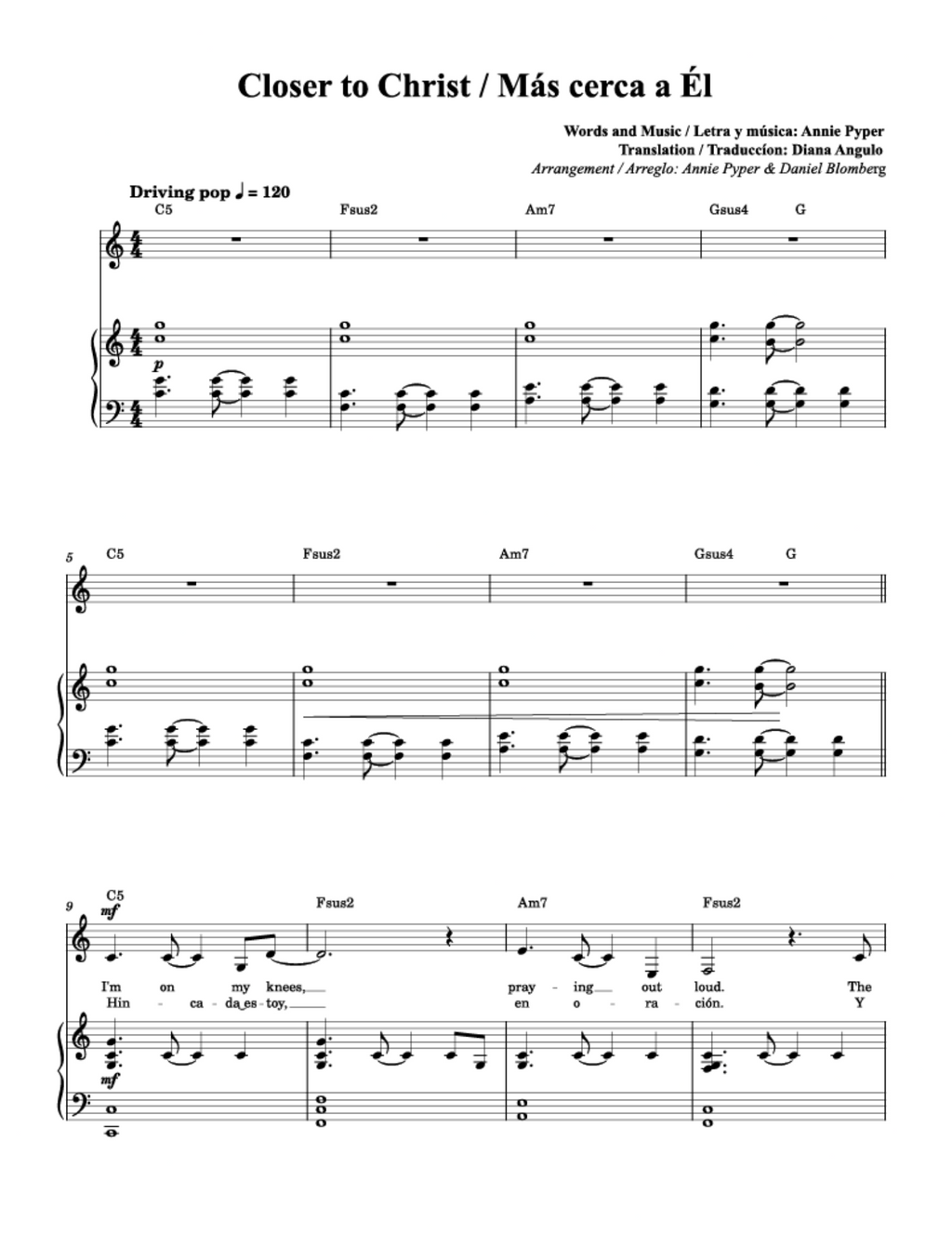 Closer to Christ / Más cerca a Él - Annie Pyper (Vocal Duet)