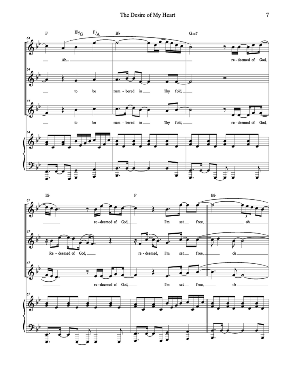 The Desire of My Heart - Colleen Solomon, Daniel Blomberg (3 female soloists)