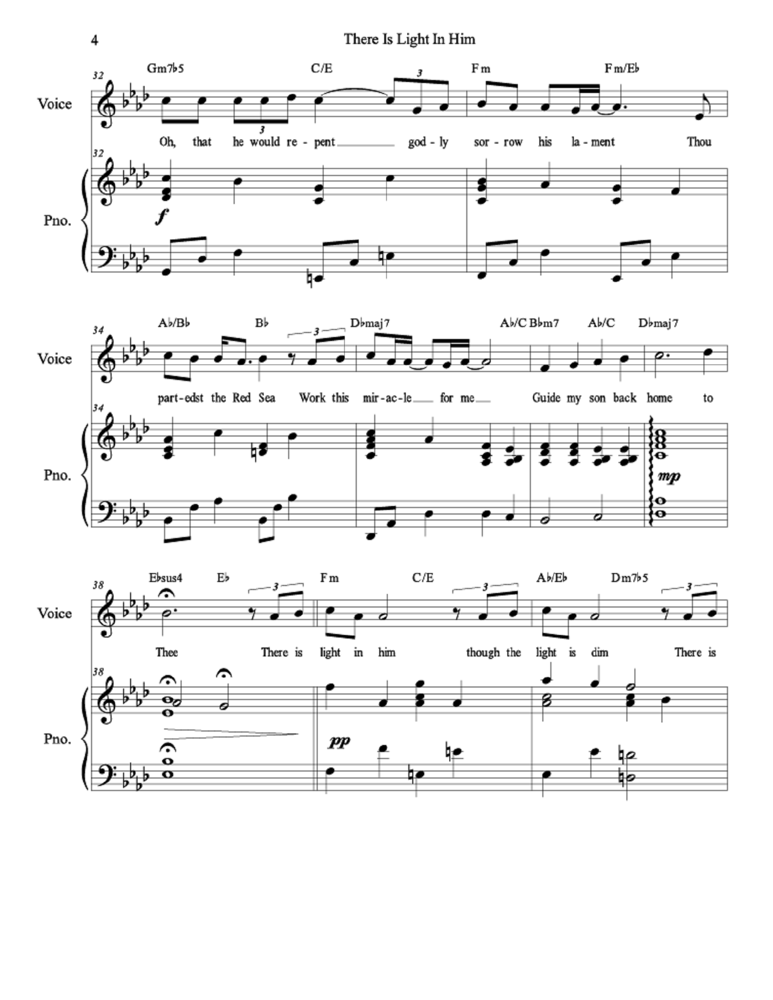 There Is Light in Him - Colleen Solomon, Daniel Blomberg (Vocal Solo)