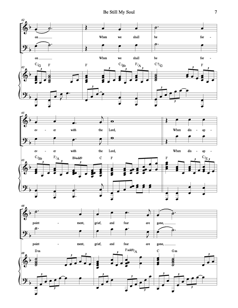 Be Still My Soul - arr. Daniel Blomberg (Male/Female Duet)