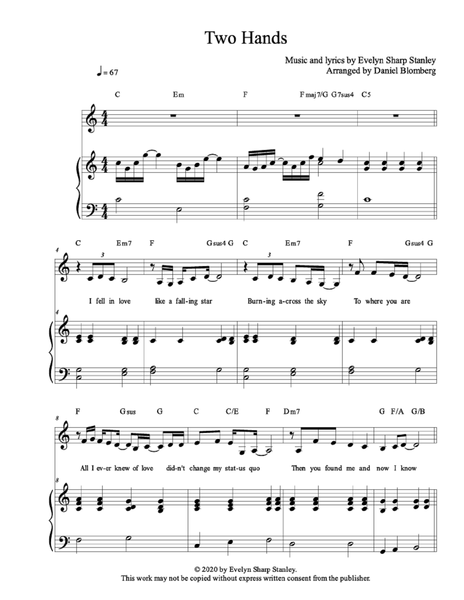 Two Hands - Evelyn Sharp Stanley (Vocal Solo)