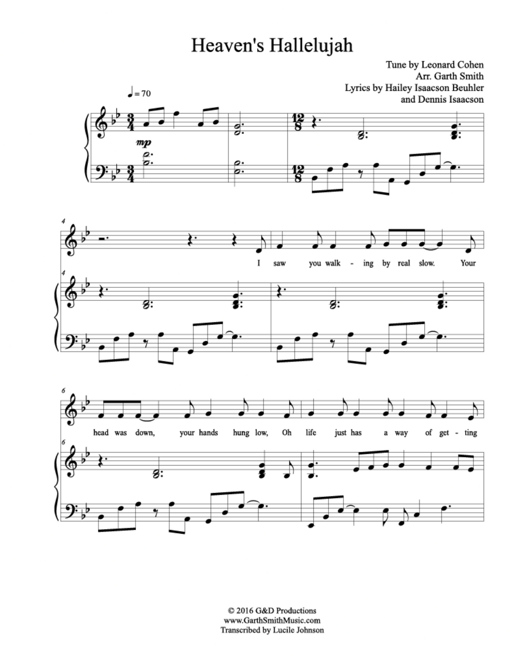Heaven's Hallelujah - arr. Garth W. Smith (Vocal Solo)