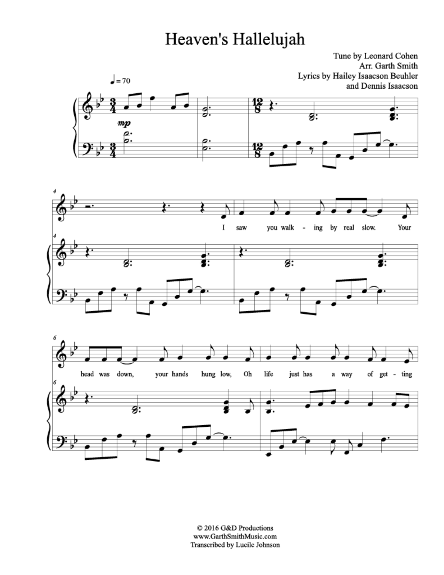 Heaven's Hallelujah - arr. Garth W. Smith (Vocal Solo)