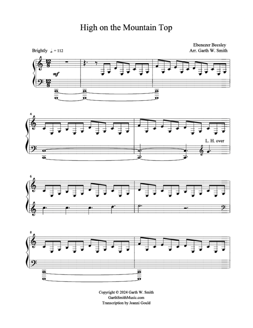 High On the Mountain Top - Garth W. Smith (Piano Solo)