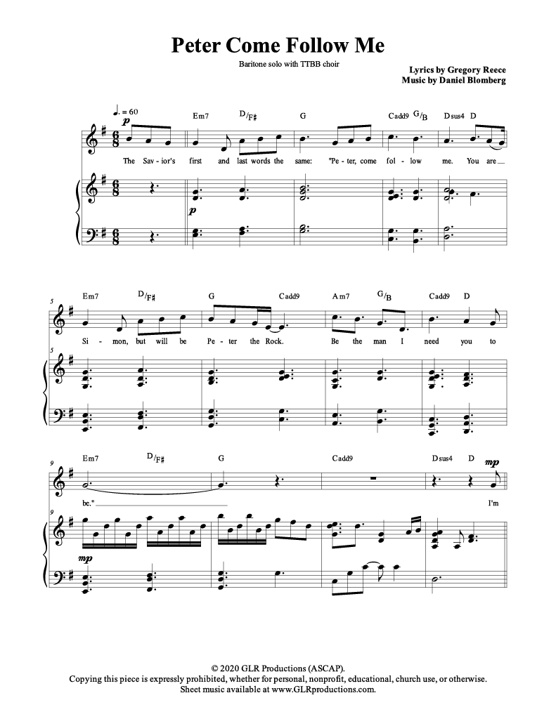 Peter, Come Follow Me