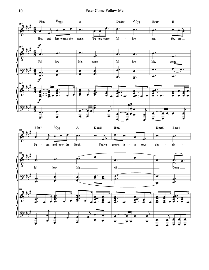 Peter, Come Follow Me