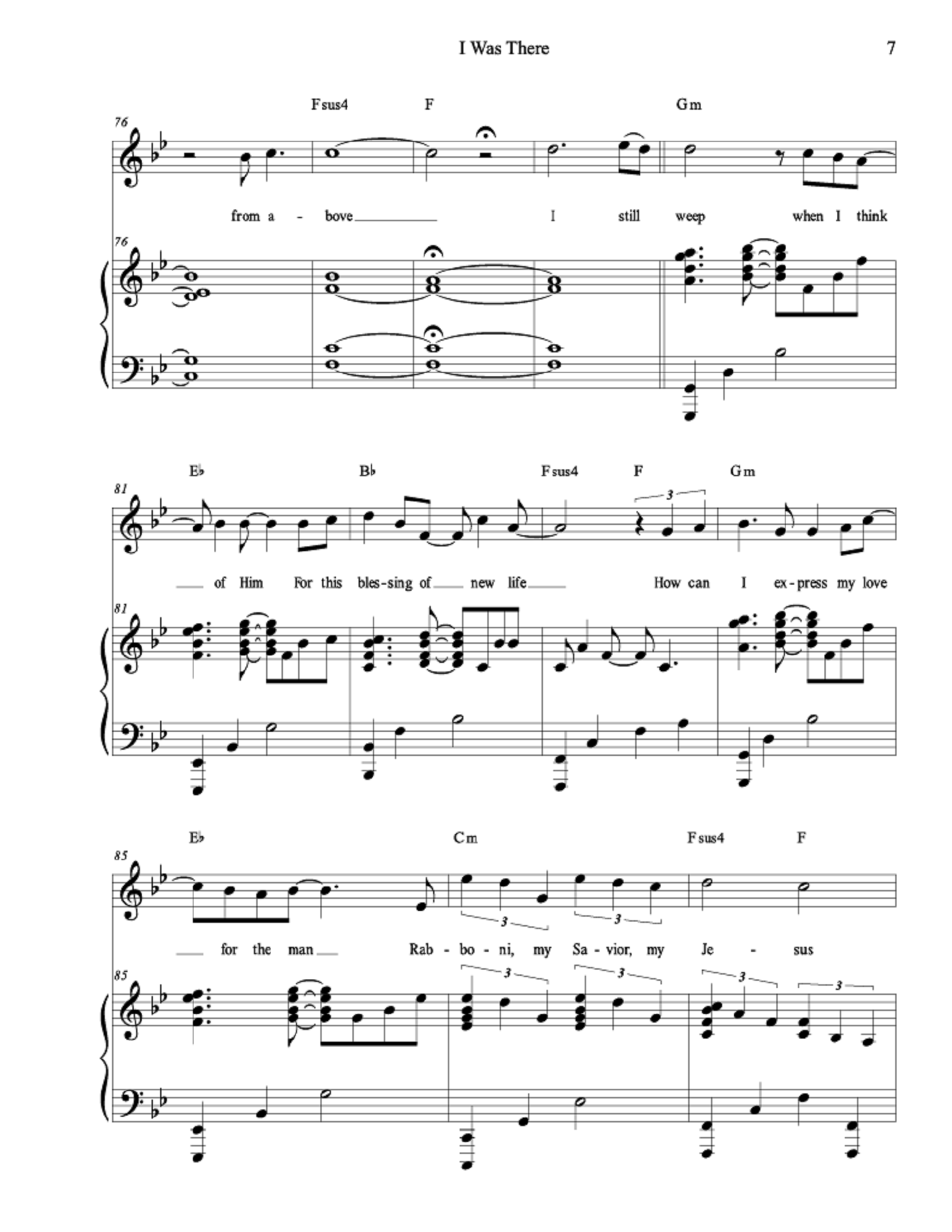 I Was There - Greg Reece, Daniel Blomberg (Vocal Solo)