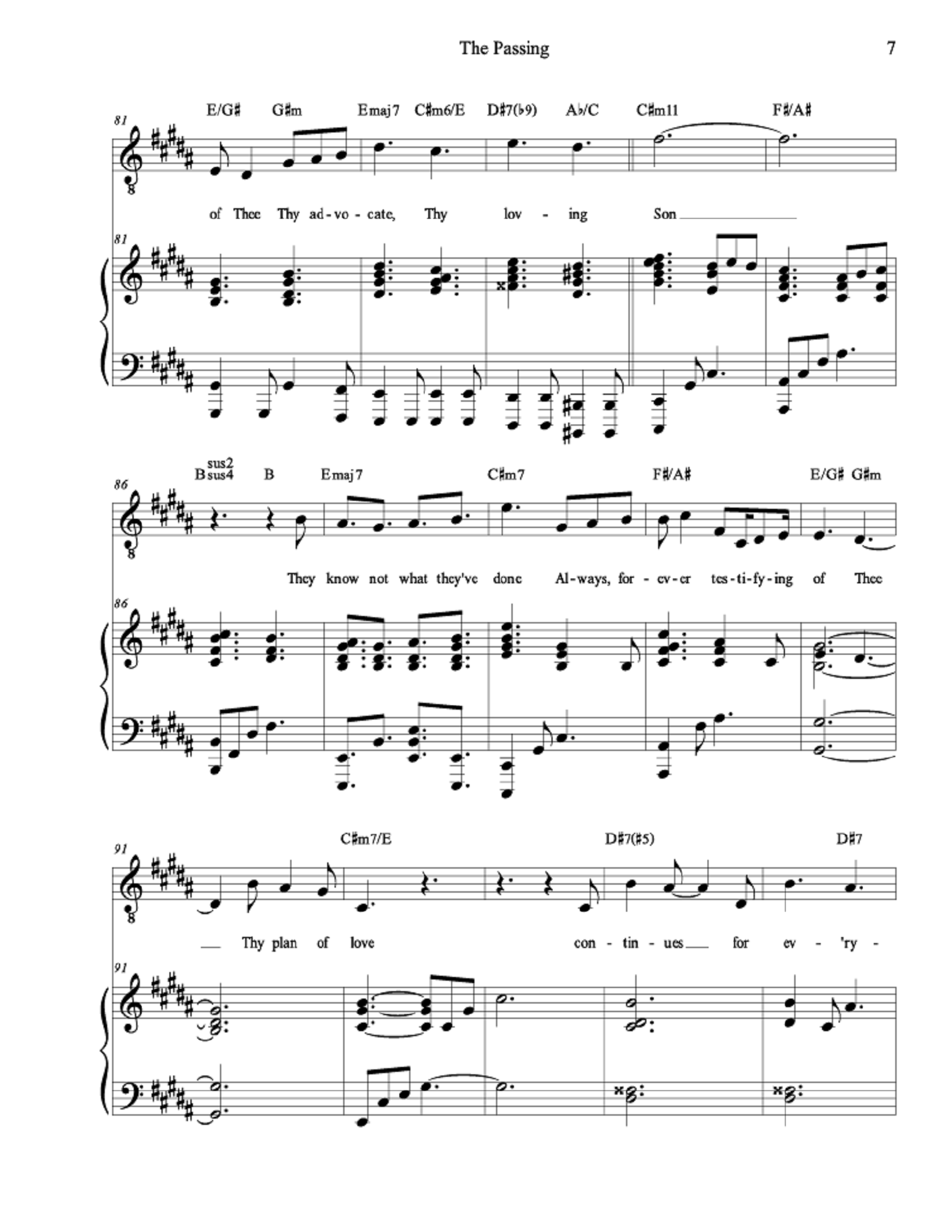 The Passing - Greg Reece, Daniel Blomberg (Vocal Solo)