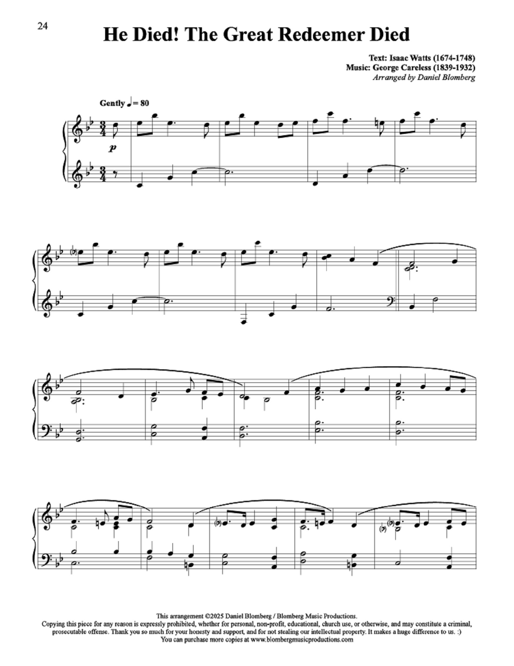 He Died The Great Redeemer Died Arr Daniel Blomberg Piano Solo he-died-the-great-redeemer-died-arr-daniel-blomberg-piano-solo