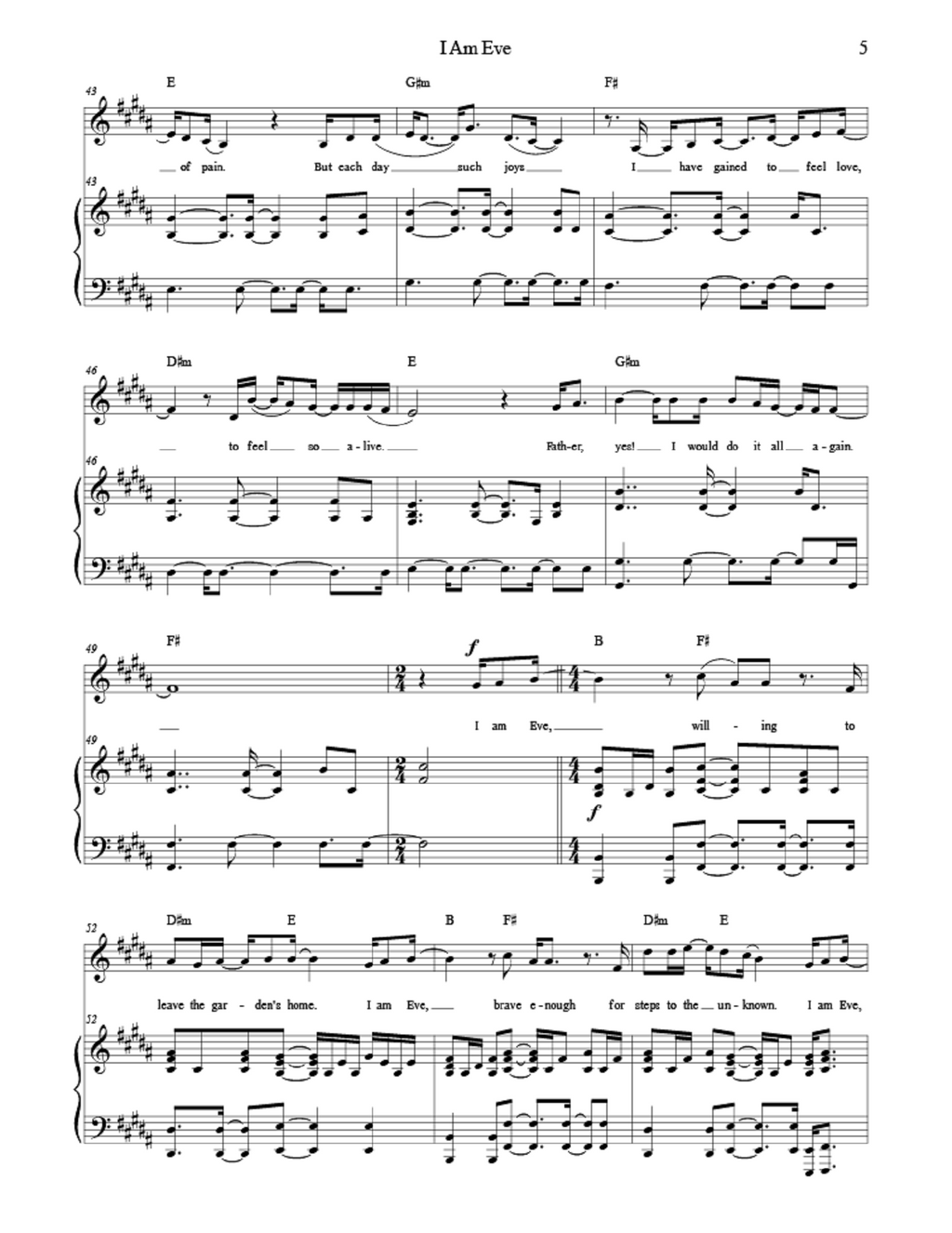 I Am Eve - Greg Reece, Daniel Blomberg (Vocal Solo)
