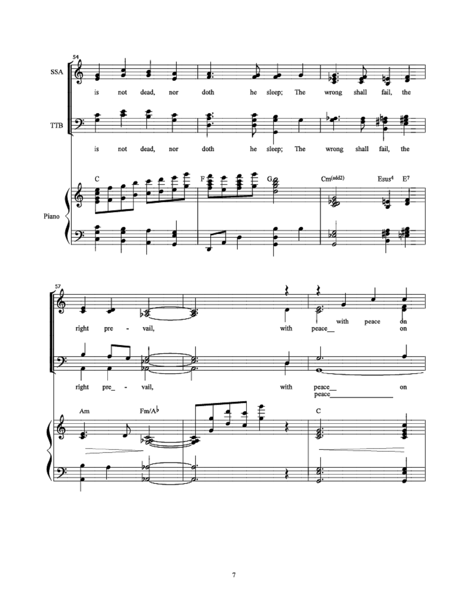 I Heard the Bells - arr. Garth W. Smith, Derek Furch (SSATTB)