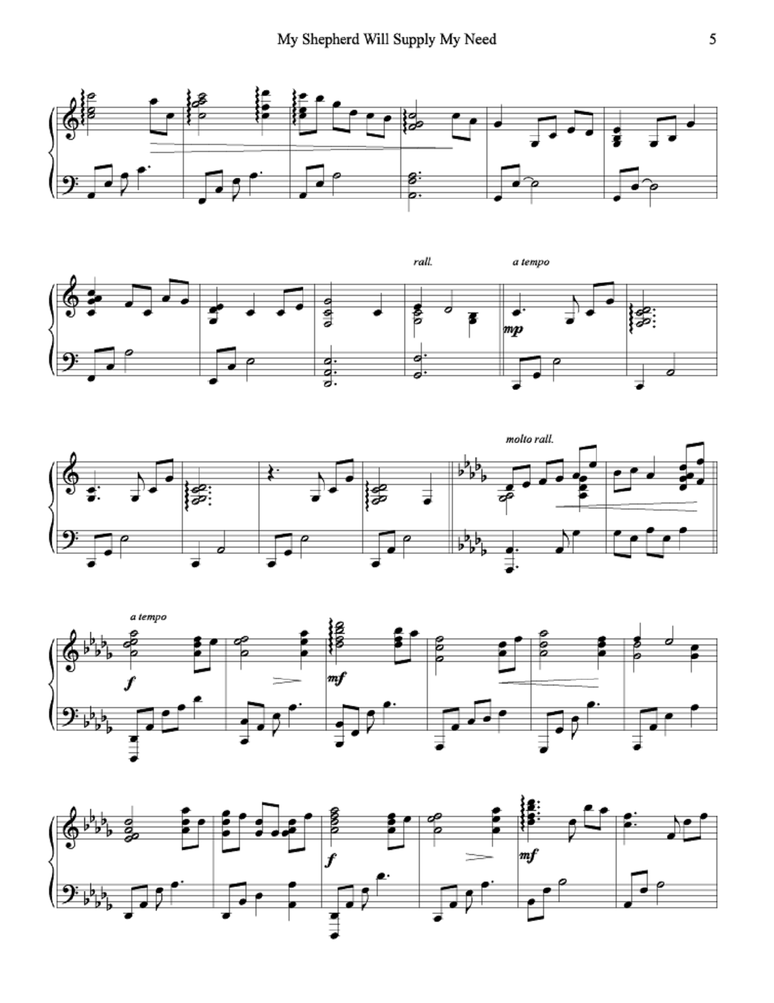 In God's Care - Daniel Blomberg (Advanced Piano Solos)