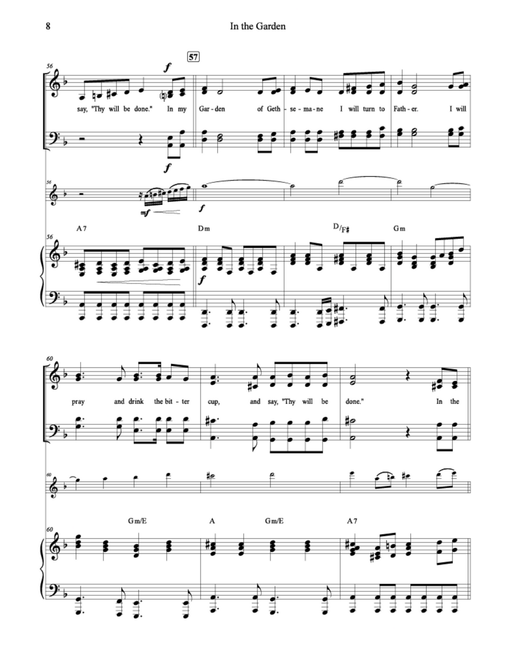 In the Garden - Cindy Goulding (Vocal Solo / SATB, with optional Violin)
