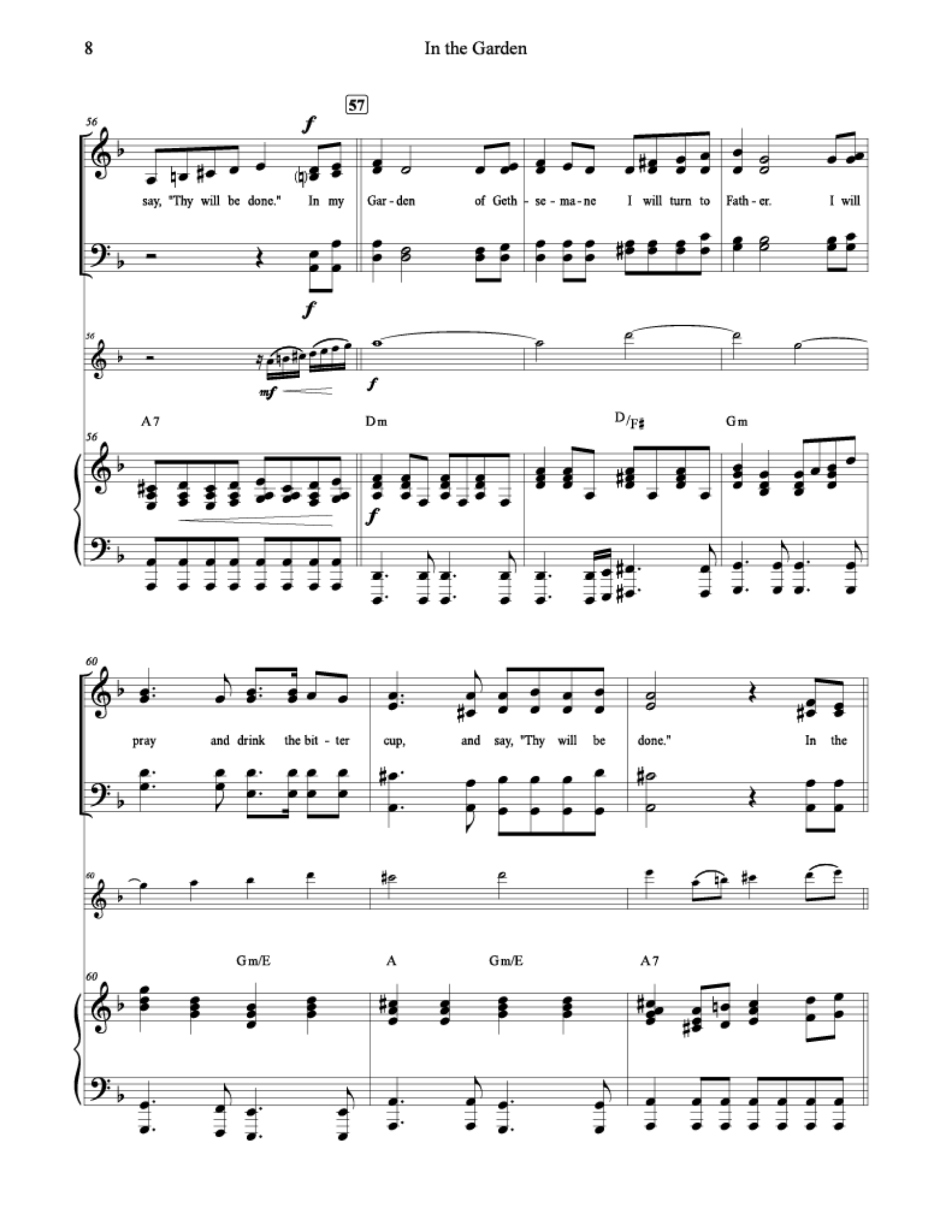 In the Garden - Cindy Goulding (Vocal Solo / SATB, with optional Violin)