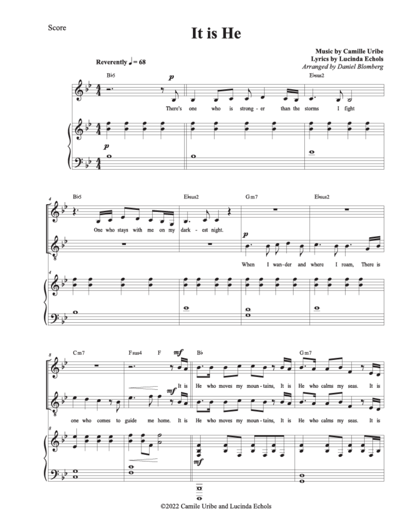 It is He - Camille Uribe, Lucinda Echols (Vocal Duet)