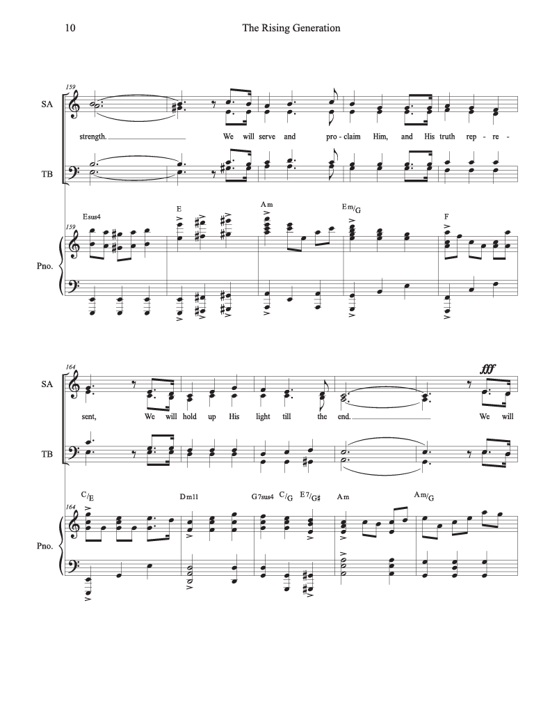 The Rising Generation – An Anthem for the Youth and Young Adults