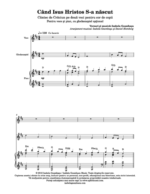 Când Isus Hristos S-a născut - Izabela Geambașu (Children's Song / Vocal Duet)