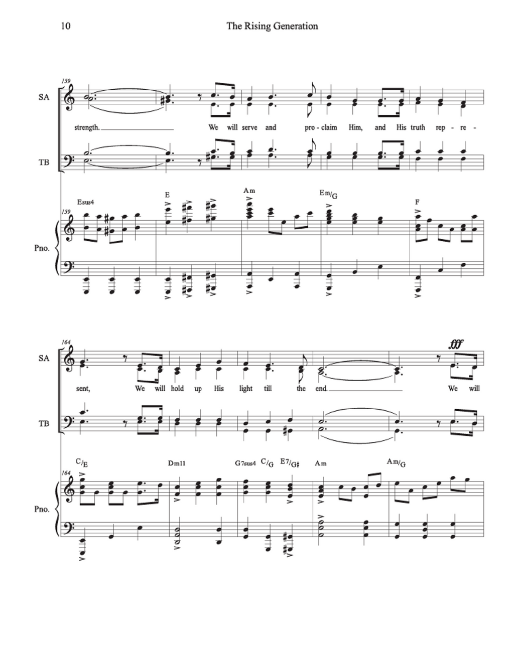 The Rising Generation – An Anthem for the Youth and Young Adults - Izabela Geambașu (SATB)