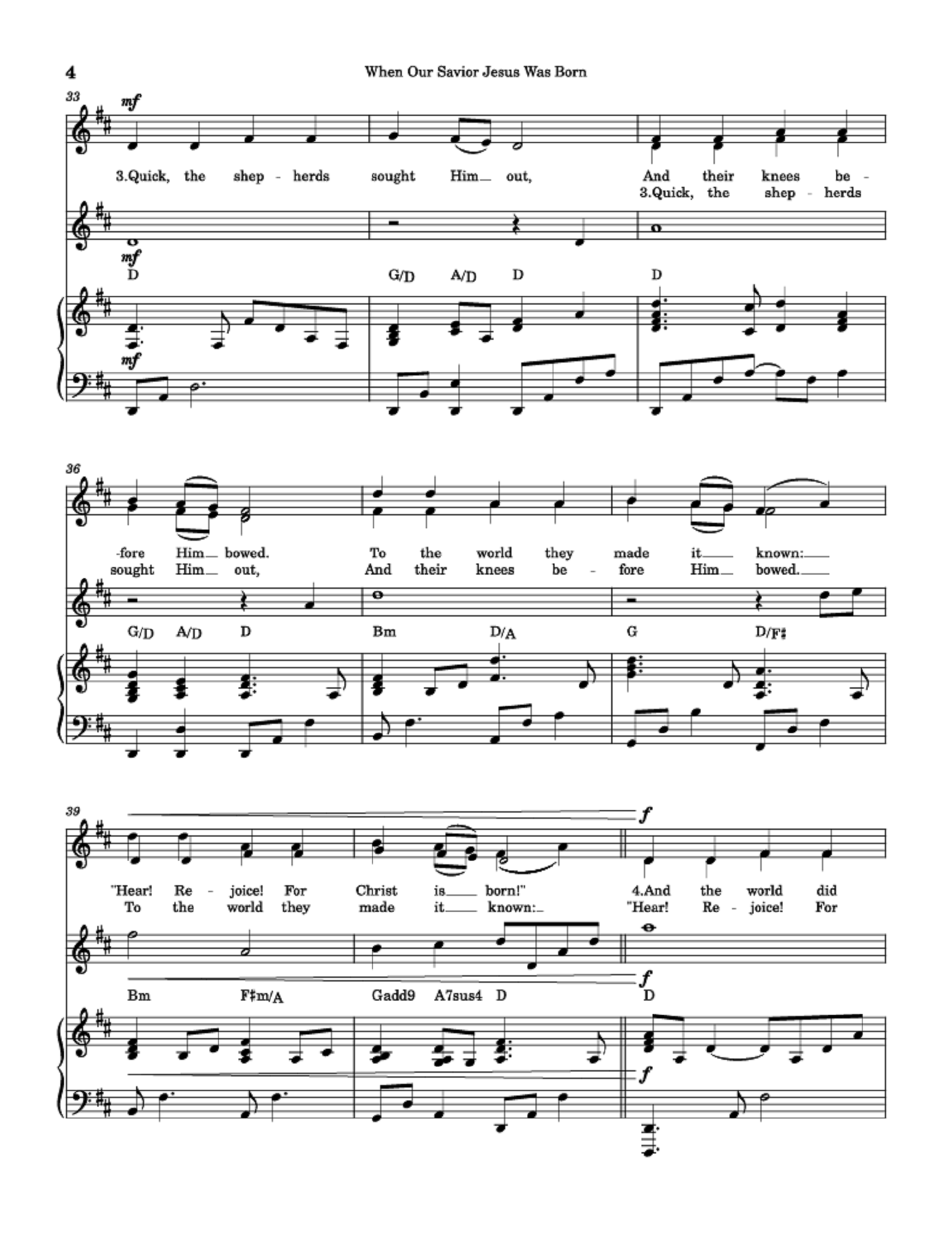When Our Savior Jesus Was Born - Izabela Geambașu (Children's Song / Vocal Duet)