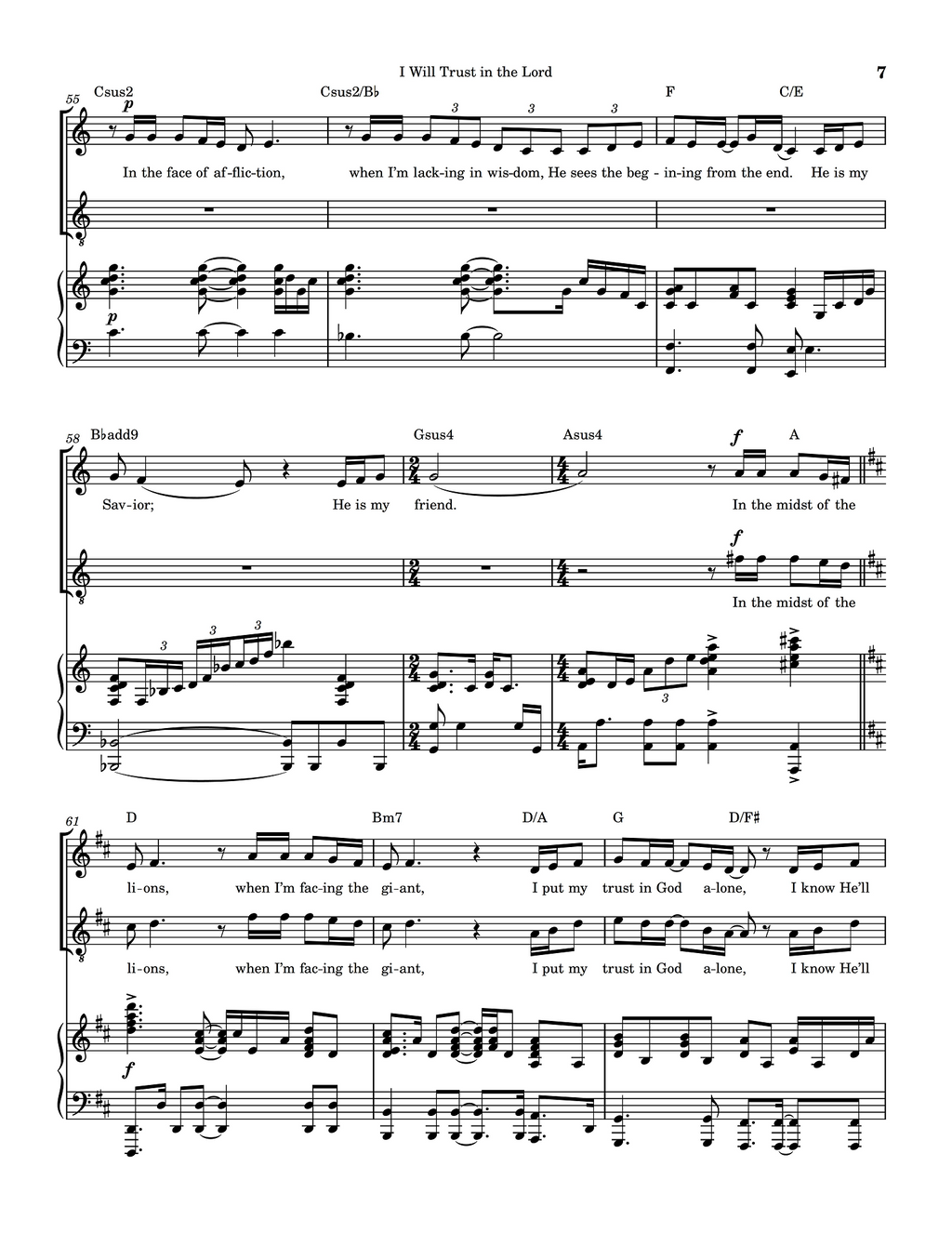I Will Trust in the Lord - John Coburn (Vocal Duet / Multiple singers/soloists in a group)