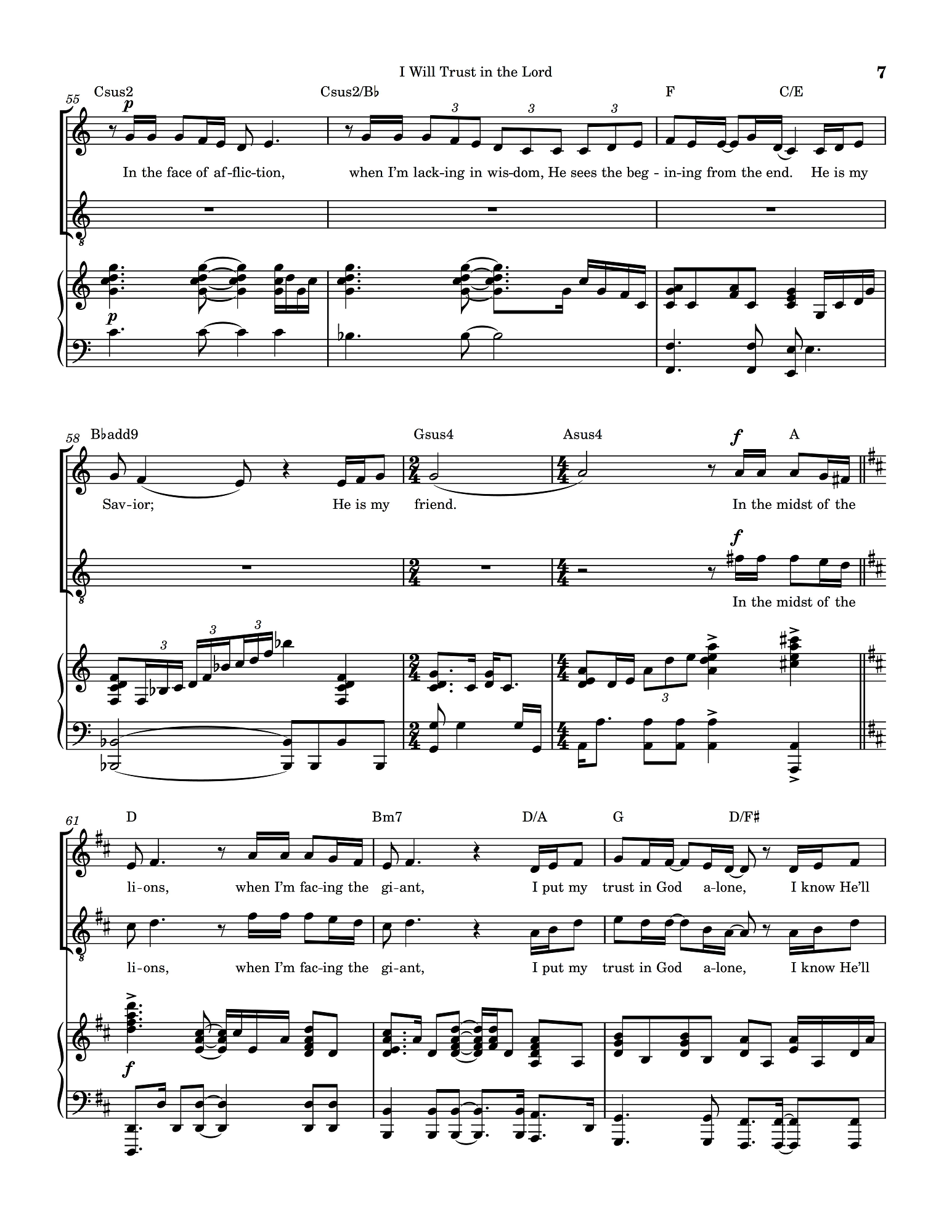 I Will Trust in the Lord - John Coburn (Vocal Duet / Multiple singers/soloists in a group)