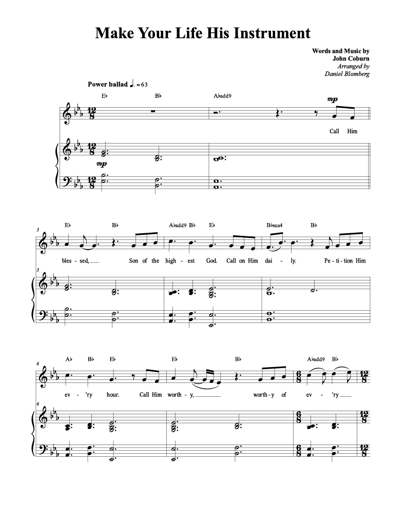 Make Your Life His Instrument