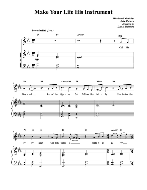 Make Your Life His Instrument - John Coburn (Vocal Solo)