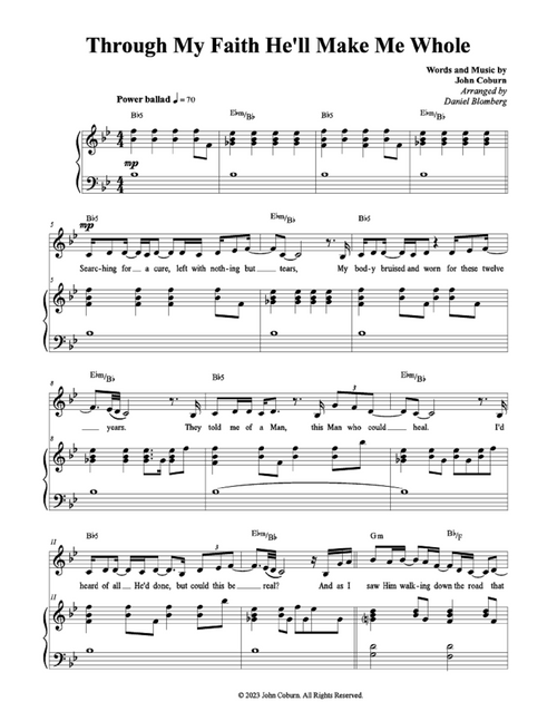 Through My Faith He'll Make Me Whole - John Coburn (Vocal Solo)