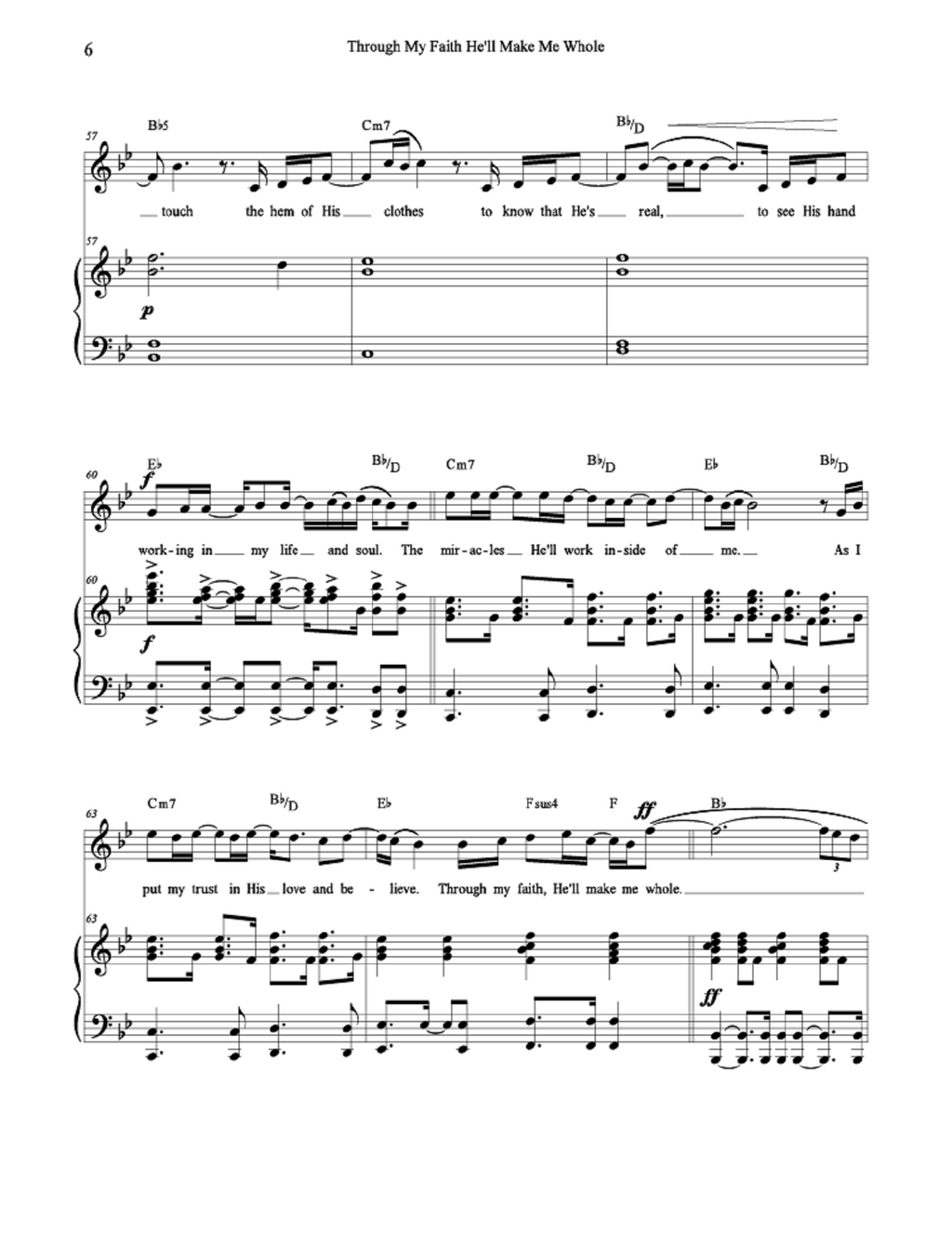 Through My Faith He'll Make Me Whole - John Coburn (Vocal Solo)