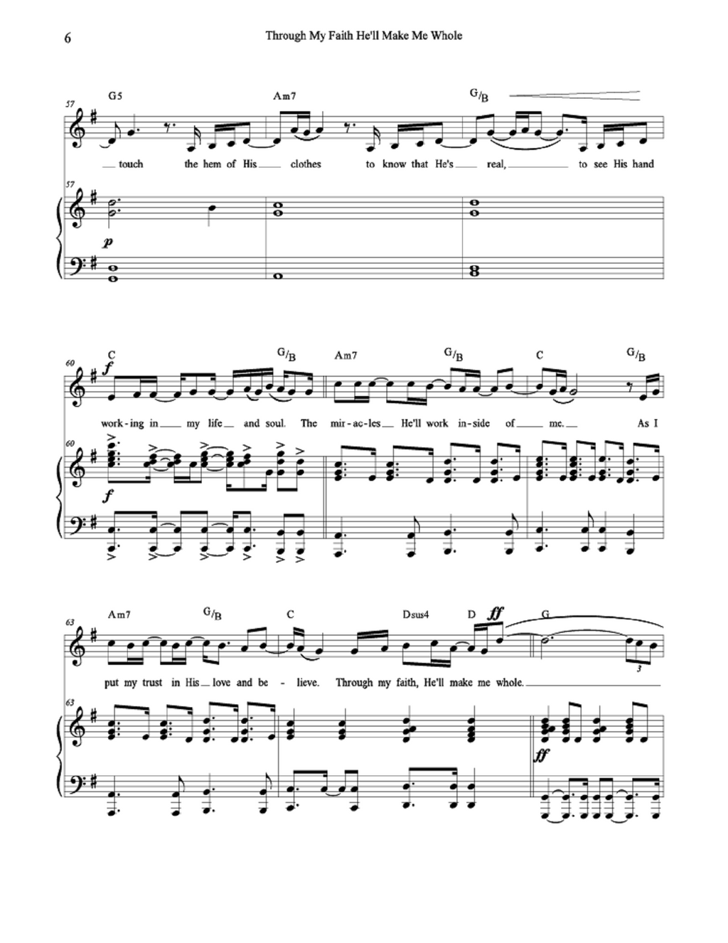 Through My Faith He'll Make Me Whole - John Coburn (Vocal Solo)